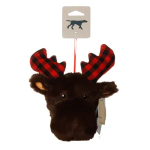 Tall Tails Moose Ball 2 in 1 Fetch Holiday Dog Toy