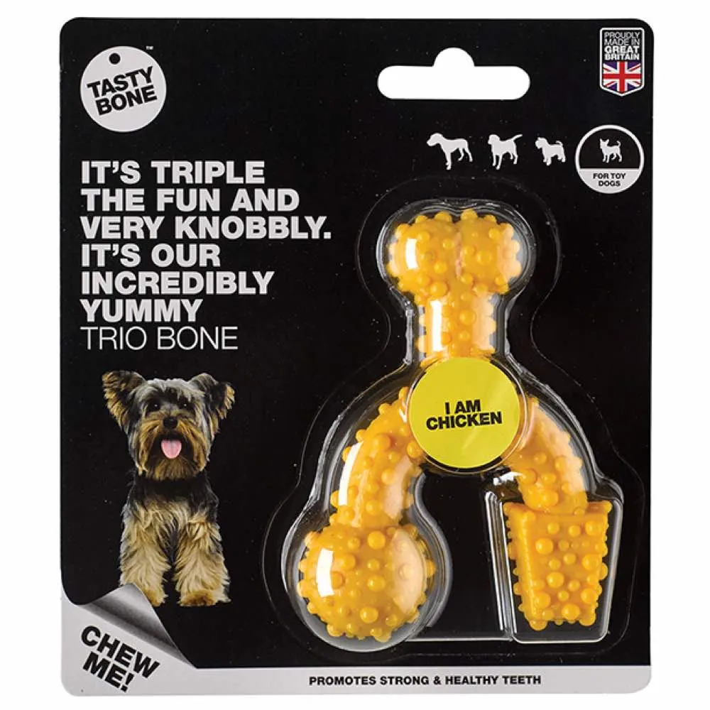 Tastybone Chicken Flavoured Trio Nylon Bone Dog Toy