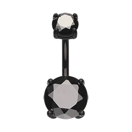 Titanium Kingdom Gem Belly Bar