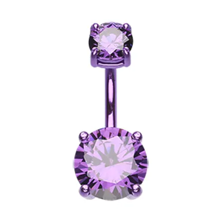 Titanium Kingdom Gem Belly Bar