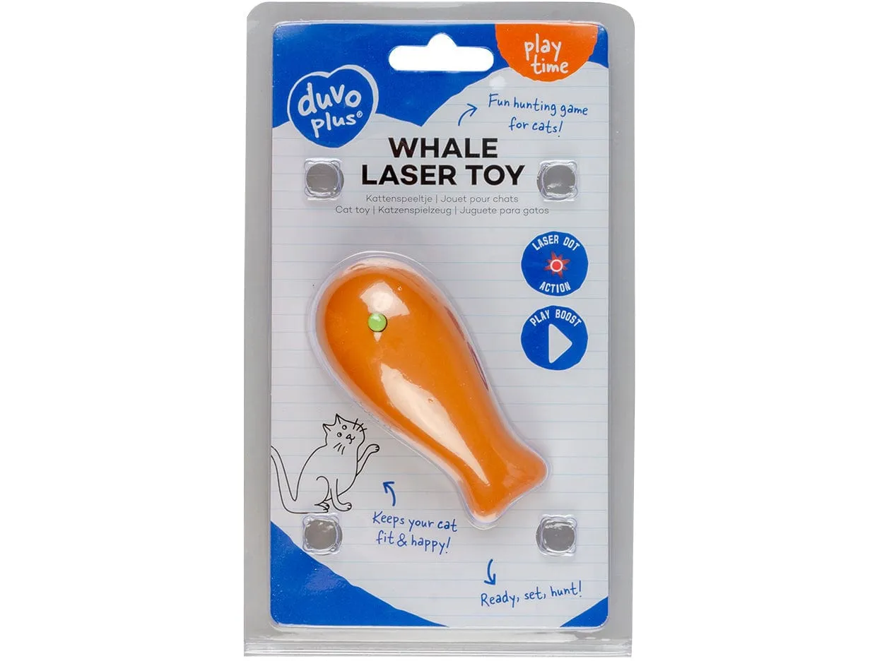 Whale Laser Cat Toy 8X4X4Cm Mixed Colors