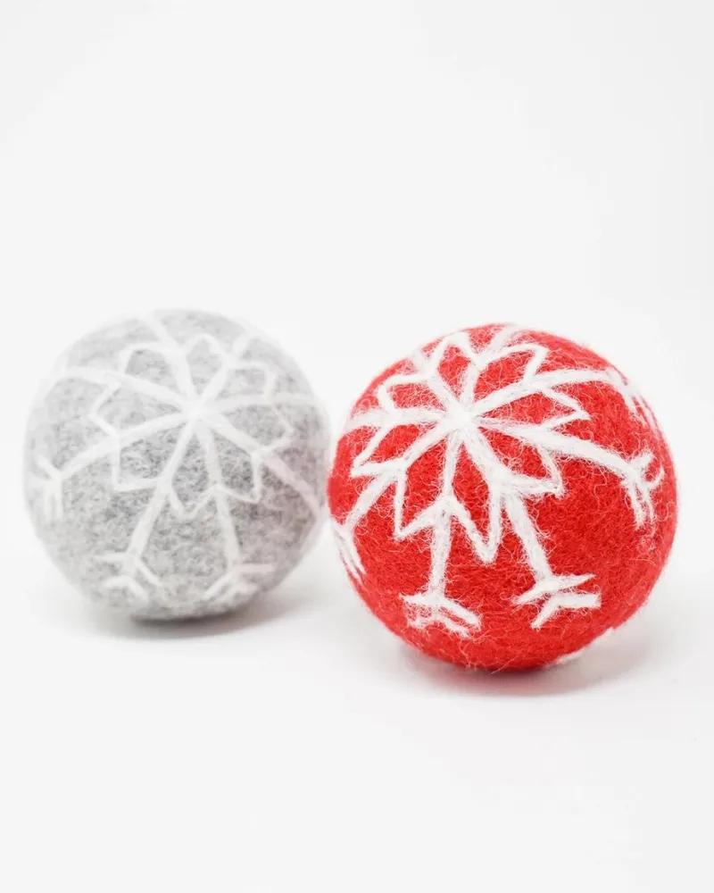 Winter Wool Beastball Dog Toy