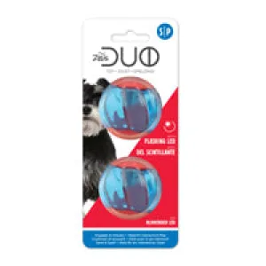 Zeus Duo Ball Dog Toy with Flashing LED - Small - 2 pack - 5 cm (2 in)